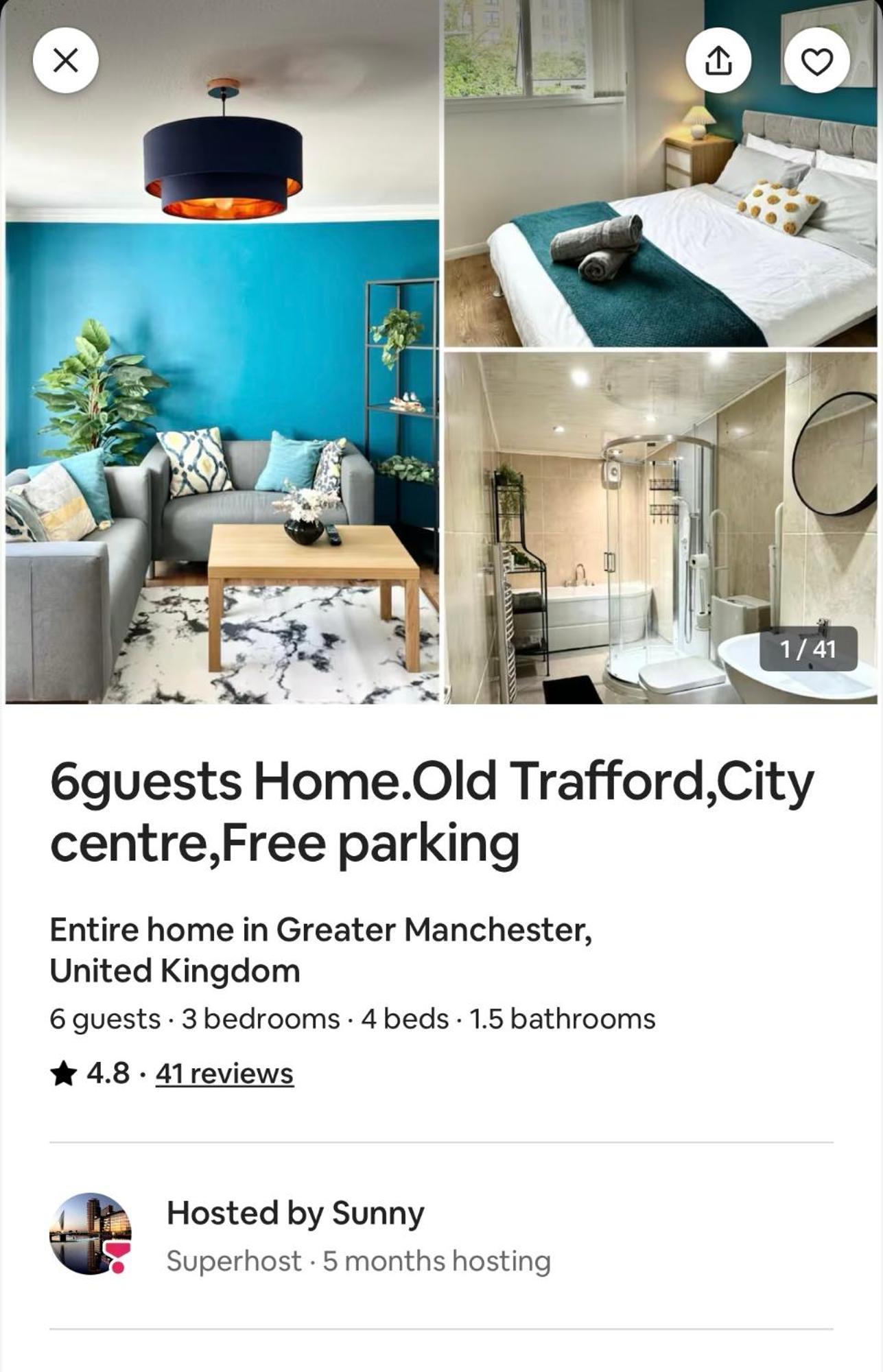 6 Guests House Old Trafford,Media City,City Centre, Free Parking Manchester Extérieur photo